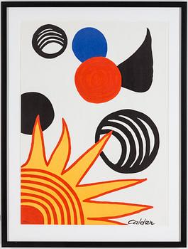ALEXANDER CALDER. litograph in colours, printed signature, edition 129/300.