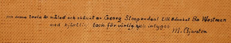 GEORG STOOPENDAAL, tillskriven, olja på pannå, osign.