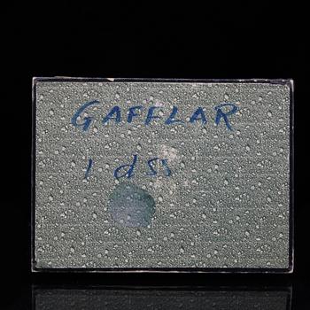 MATSKEDAR, 12 st, silver, bla troligen S. Koskiniemi, Finland, 1915. Total vikt ca 637 gram.