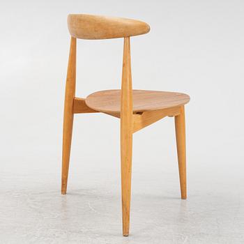 Hans J Wegner, a 'Hjerte-stolen' chair, Fritz Hansen, Denmark.