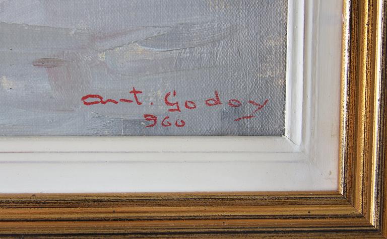 GODOY, ANTHONY. Olja på duk, sign o dat 1960.
