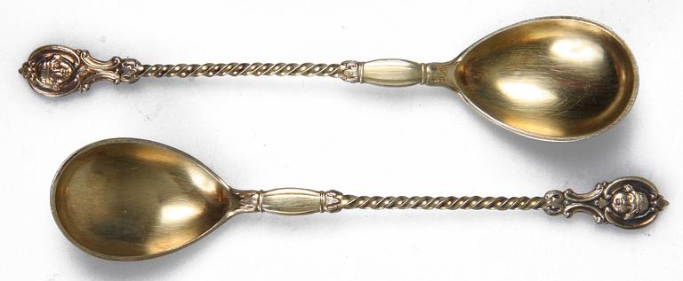 PARTI BESTICK, 31 delar, silver, mestadels Danmark, 1900-tal.