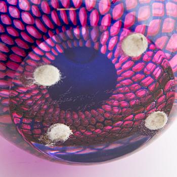 Sven Palmqvist, two vases, 'Kraka', Orrefors, late 20th century.