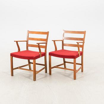 Armchairs 1 pair, model "142", FDB Møbler, Denmark 1940s/50s.