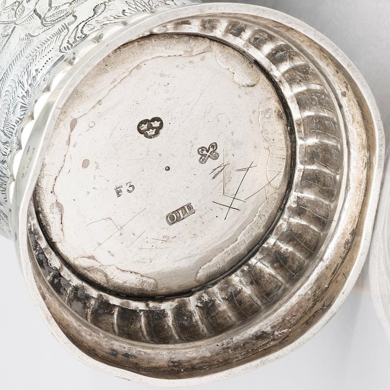 A Swedish silver beaker, marks of Olof Löfvander, Luleå 1812.