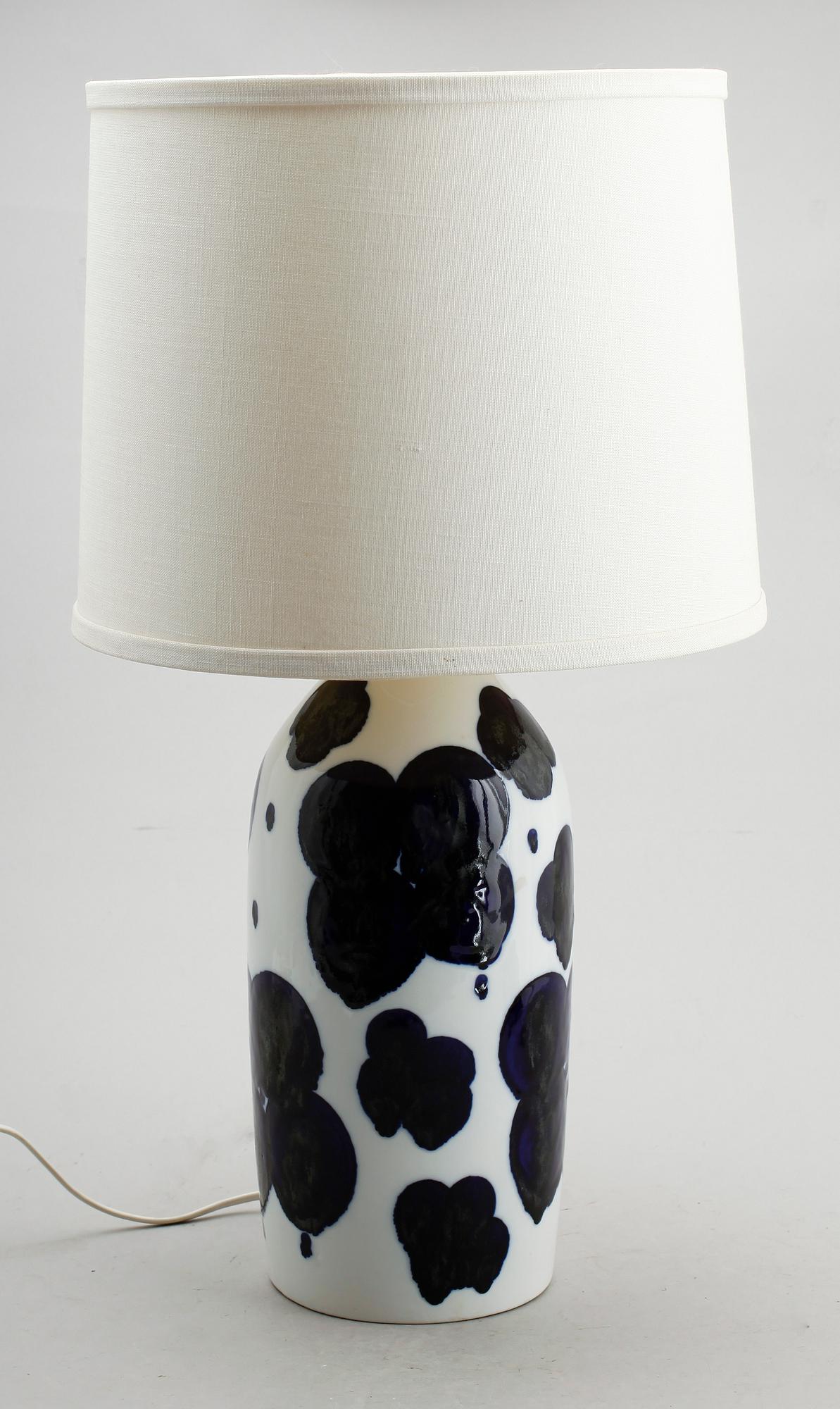 BORDSLAMPA, porslin, Sylvia Leuchovius, Rörstrand.