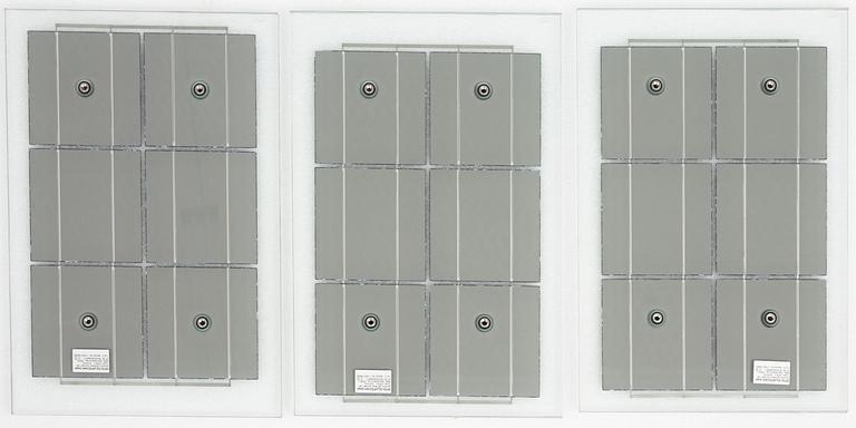 Aids 3D, executed 2011, LOF Polycrystalline Solar cell Glass.