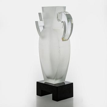 Heikki Orvola, glasskulptur "Maya", signerad Heikki Orvola Nuutajärvi.