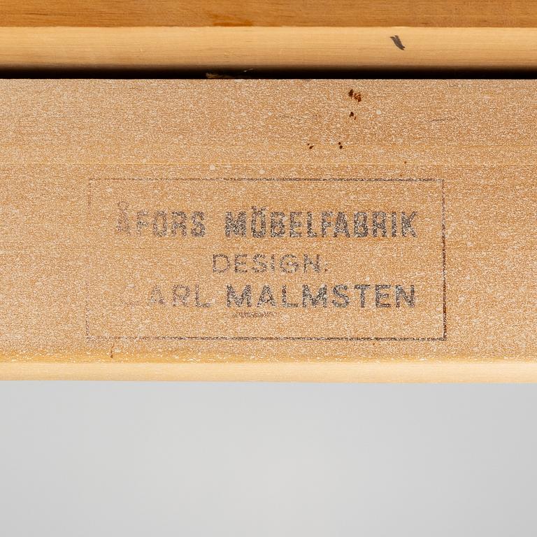 Carl Malmsten, matbord, "Herrgården" samt sex stolar "Nya Guldheden", Bodafors samt Åfors Möbelfabrik.
