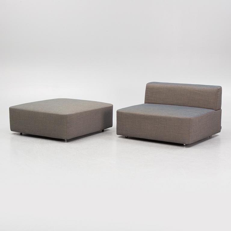 Christophe Pillet, a sofa and an ottoman,  Offecct.