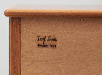 A Josef Frank walnut sideboard with a burrwood top, Svenskt Tenn.