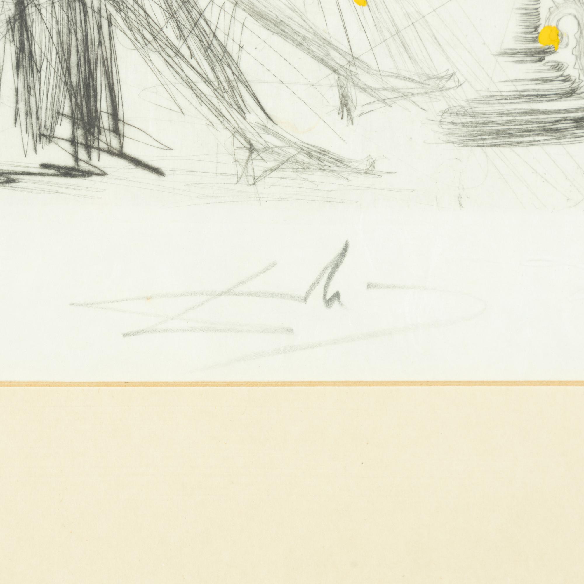 Salvador Dalí, "Le Coupleà la bougie" From "Les Amours de Cassandre".