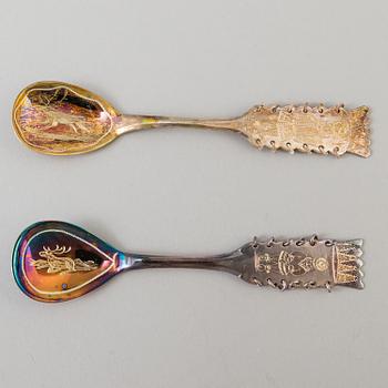 A set of 12 COFFEESPOONS, similar, Boliden silver, 1960th. Weight 150 grams.