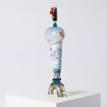 A unique Kjell Engman glass sculpture, Kosta Boda, Sweden 1994.