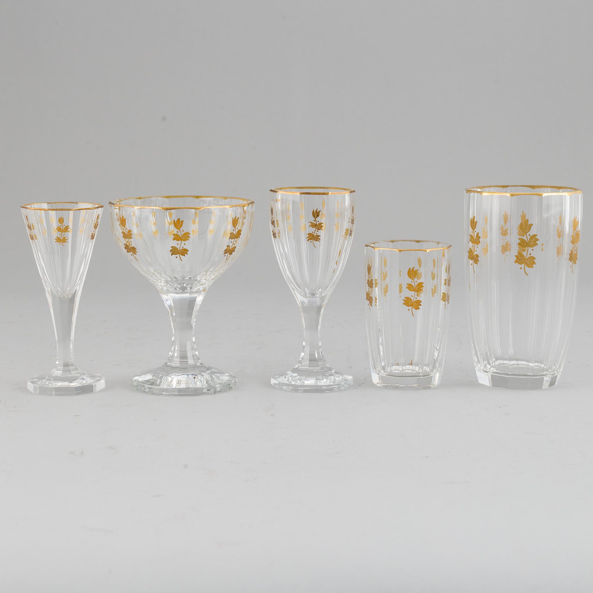 A Kosta 'Lagergren' glass service. (65 pieces).