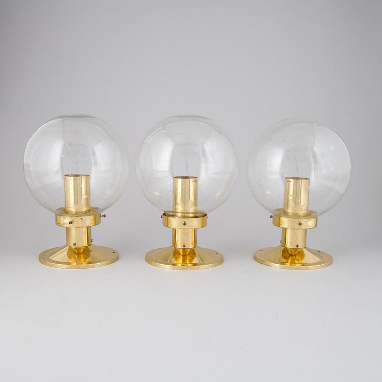 THree 'Globus' ceiling lamps by Hans-Agne Jakobsson, Markaryd.