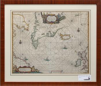 KOPPARSTICK, "Groenlandt", efter Jacob Teunitz, Amsterdam, troligen 1700-tal.