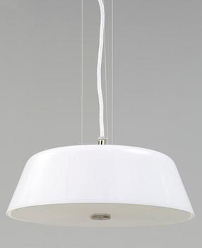 BORD, STOLAR samt TAKLAMPA, 5 delar, "3603" resp "Myran", Arne Jacobsen för Fritz Hansen, Jubileums utgåva 2002.