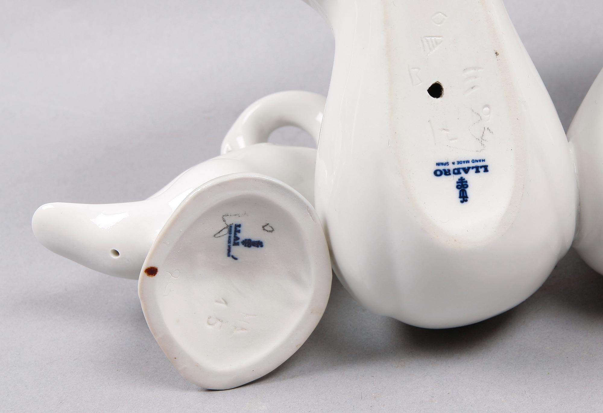 FIGURINER, 5 st, porslin. Lladro o Nao.