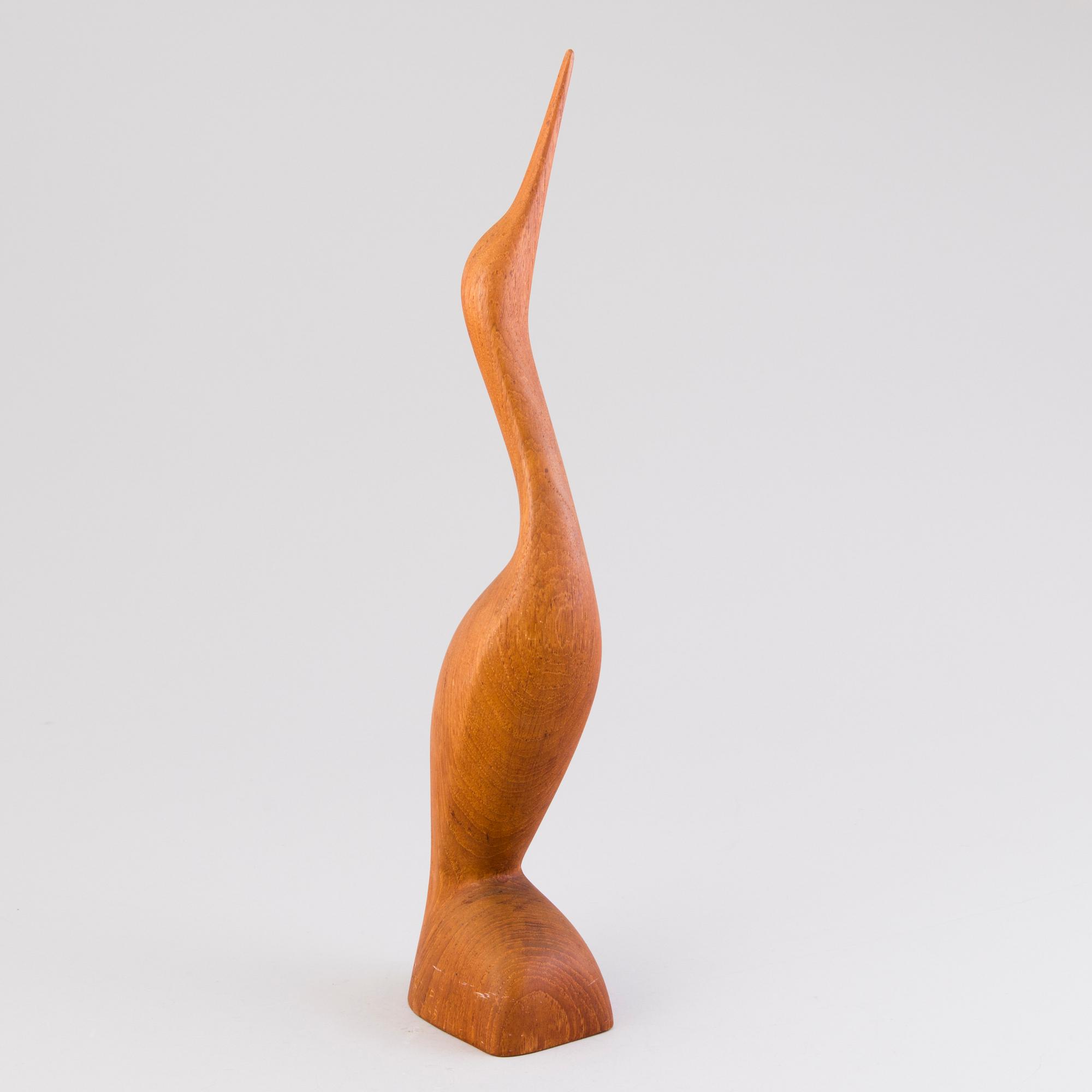 SAKARI PYKÄLÄ, a wooden sculpture, signed and dated -65.