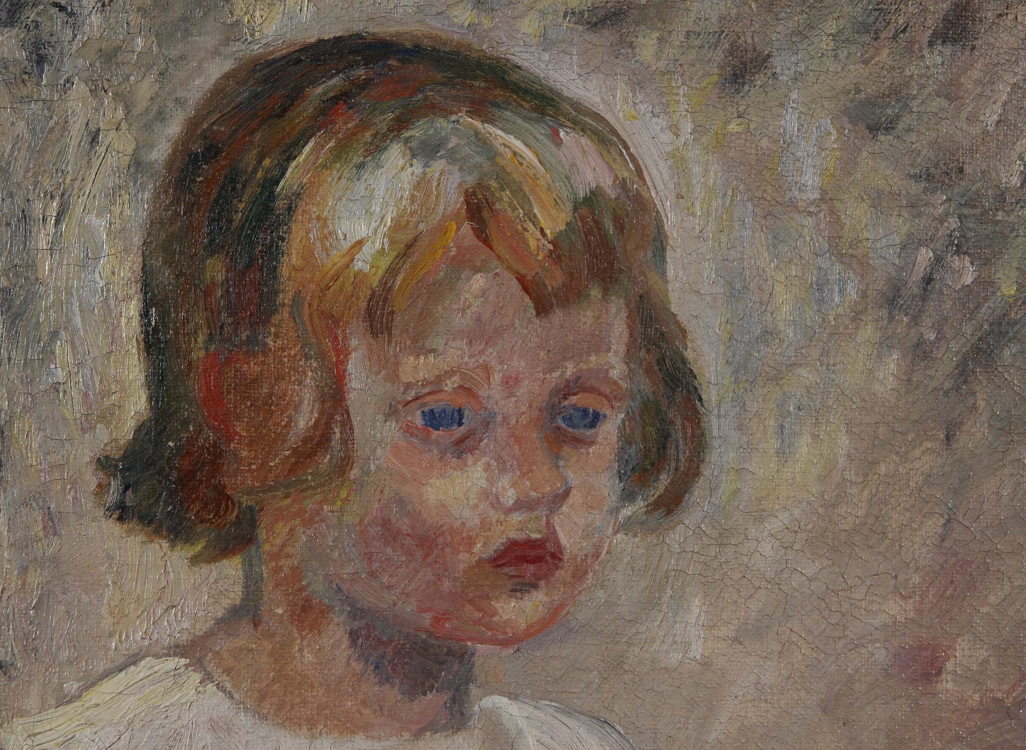 MOLLIE FAUSTMAN, olja på duk, sign M F.