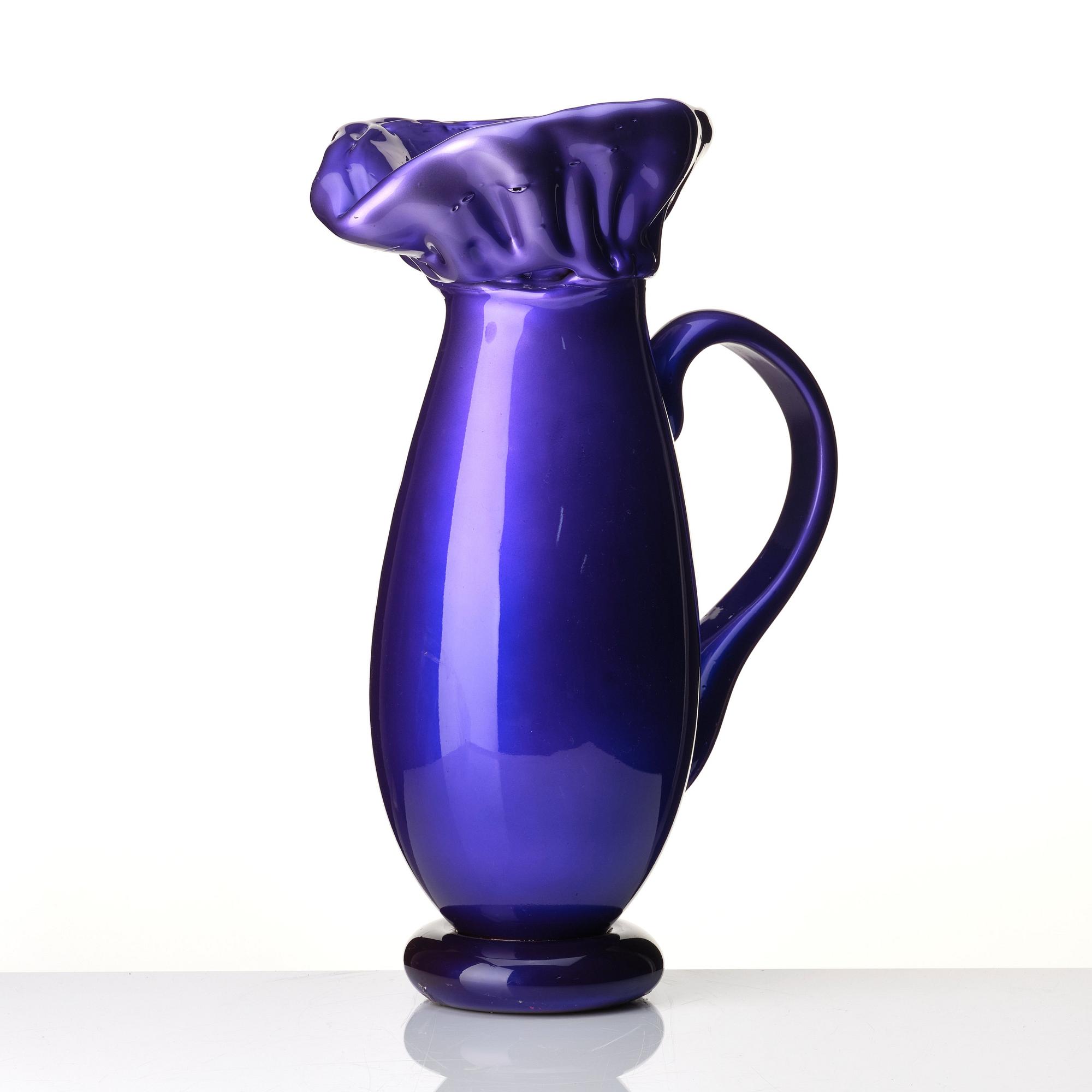Fredrik Nielsen, a glass sculpture, 'Purple Pitcher', The Glass Factory, Boda, Sweden, 2009.