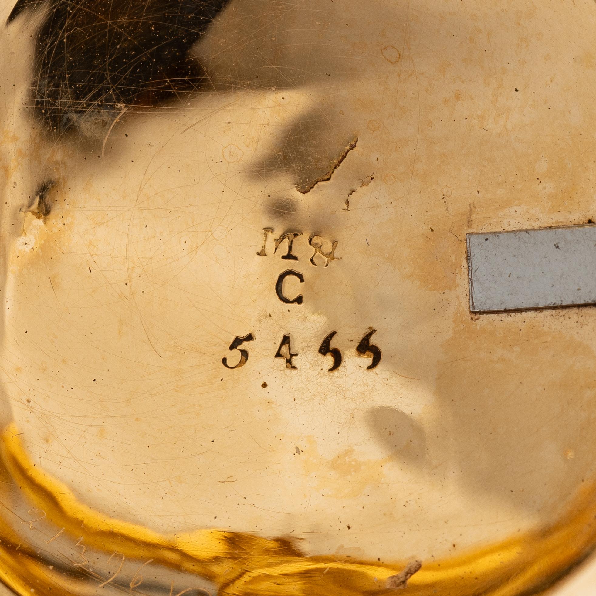 A gold and diamond pocket watch by Charles Le Roy (watchmaker in Paris 1733-71).