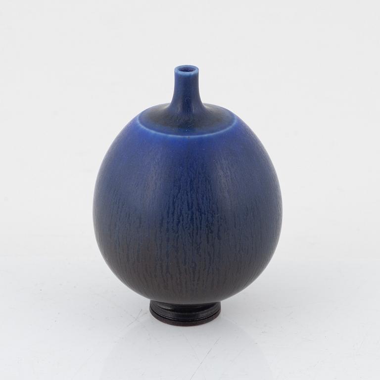 Berndt Friberg, a stoneware miniature vase, Gustavsberg studio, Sweden.