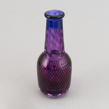 Sven Palmqvist, a signed glass vase and bowl, 'Kraka', Orrefors.