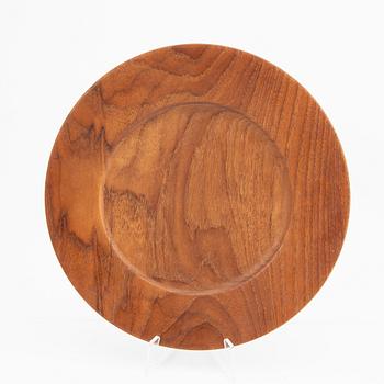 A set of 10 similar teak plates 1960/70s.