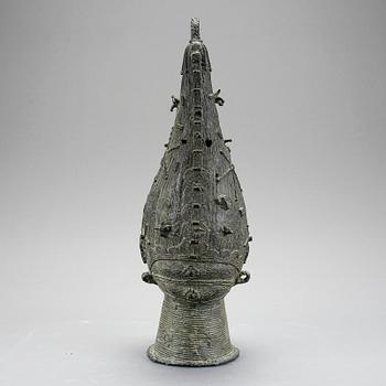 SKULPTUR, kopia efter äldre förlaga, Benin, 1900-tal.