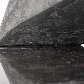 Folke Truedsson, skulptur, aluminium, signerad och numrerad 1/6.