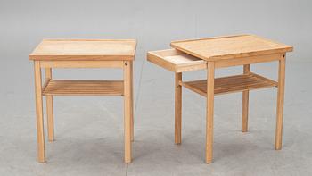 SÄNGBORD, ett par, Svensk Möbelindustri, 1900-talets andra hälft.