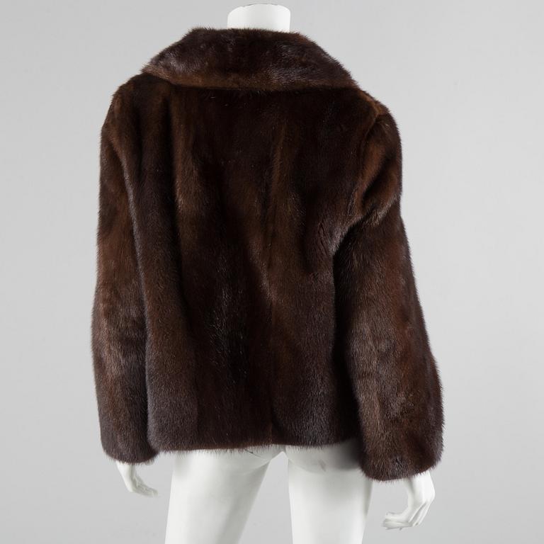 PÄLSJACKA, mink, Havgårds päls, Malmö, omkring 1900-talets mitt.