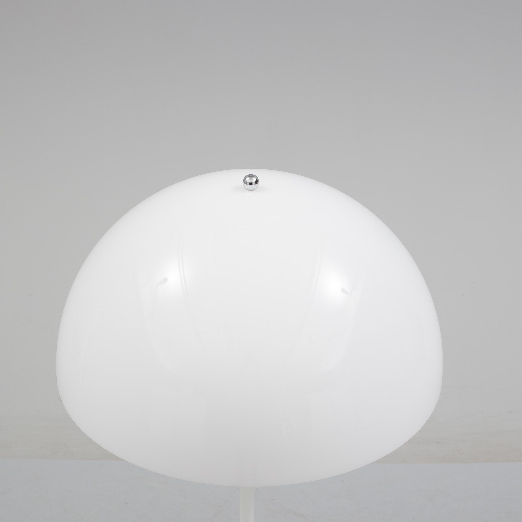 A 'Panthella' floor light by Verner Panton for Louis Paulsen, Denmark. Signed with label.