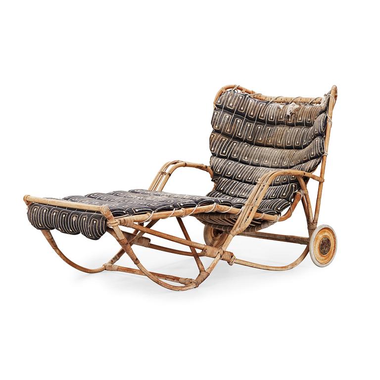 Josef Frank, a rattan lounge chair, Svenskt Tenn, Sweden.