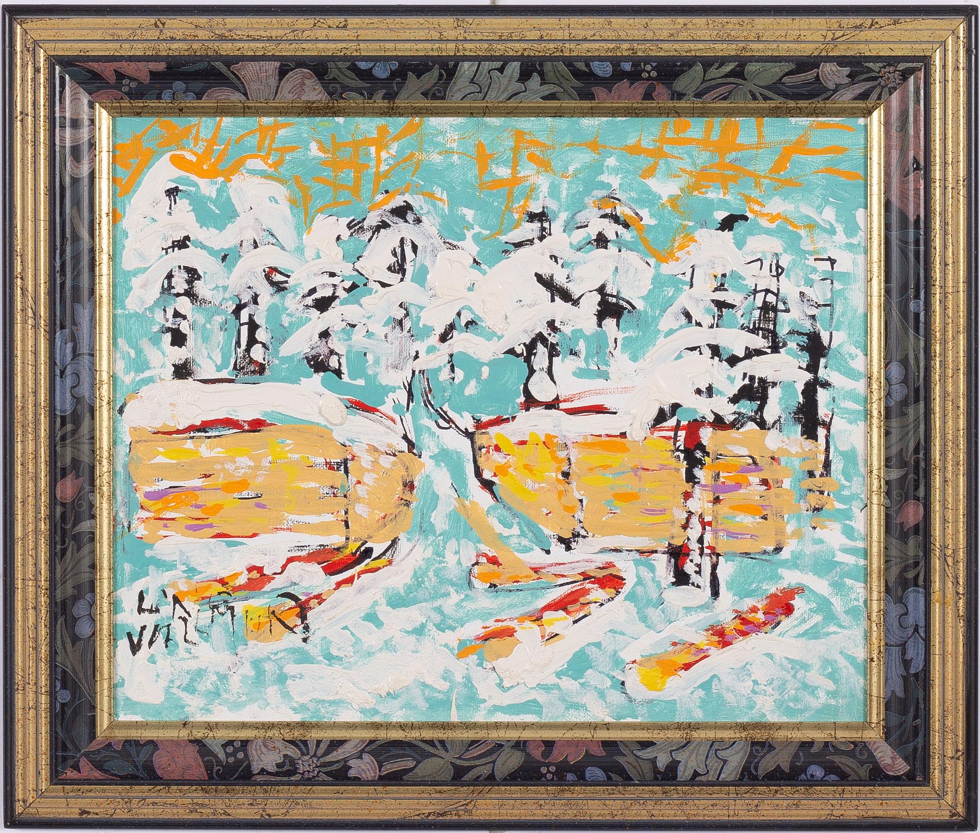 Uno Vallman, Snowy landscape.