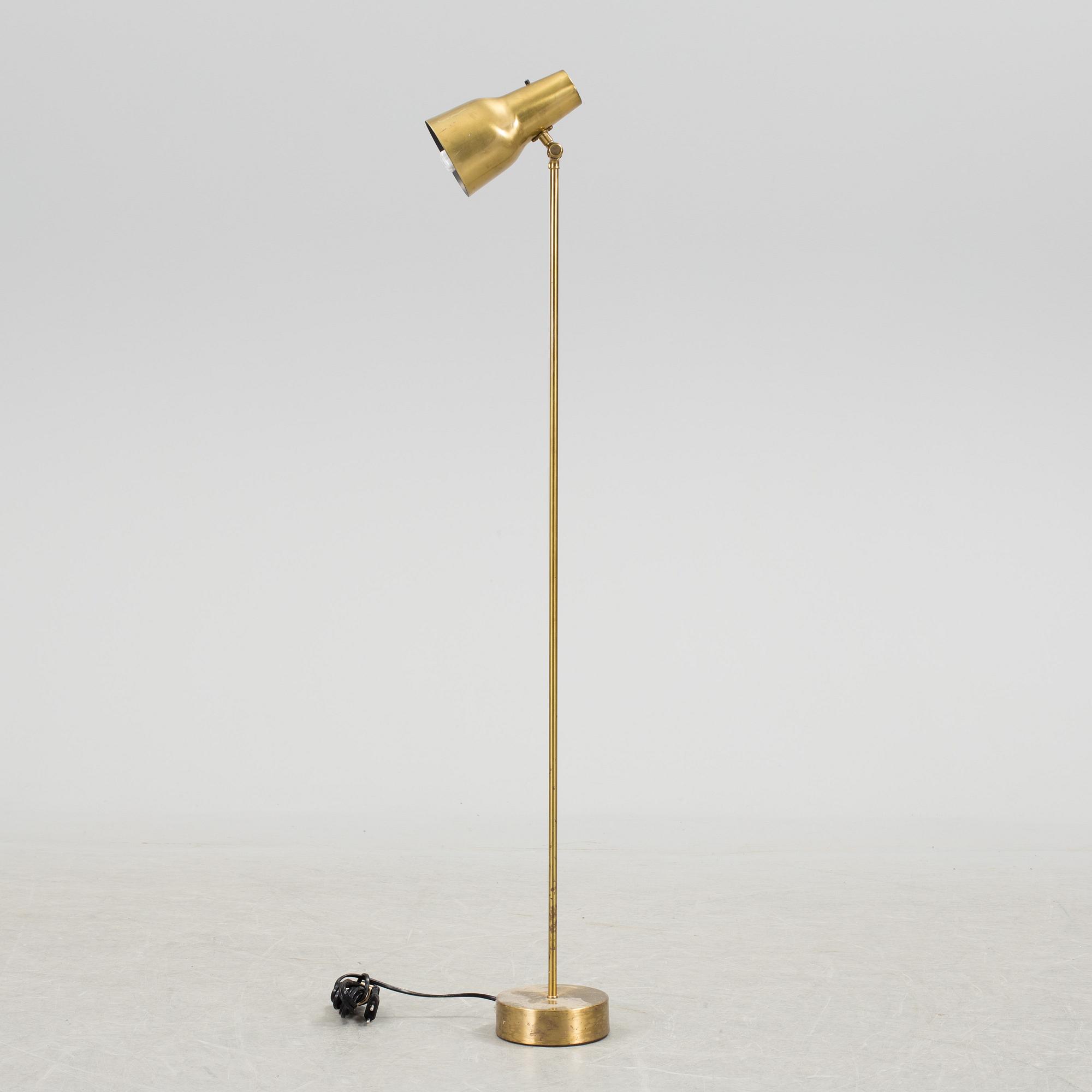 A BRASS FLOOR LAMP, Falkenbergs Belysning, no 7026, second half of the 20th century.