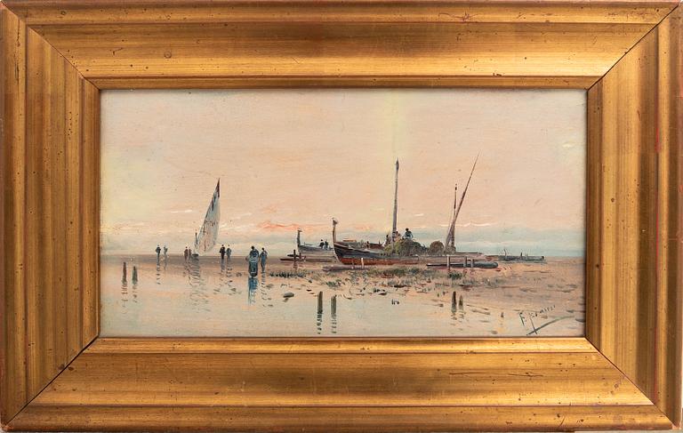 Okänd konstnär 1900-tal, Hamnbild.