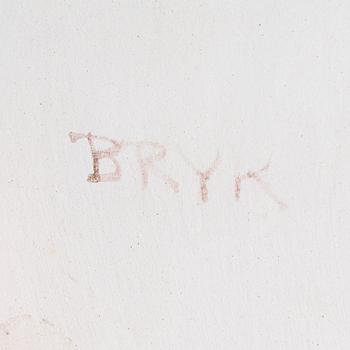 RUT BRYK, relief, stengods signerad BRYK.