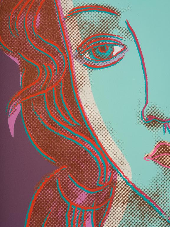 Andy Warhol, "Venus", ur: "Details of renaissance paintings (Sandro Botticelli, Birth of Venus, 1482)".