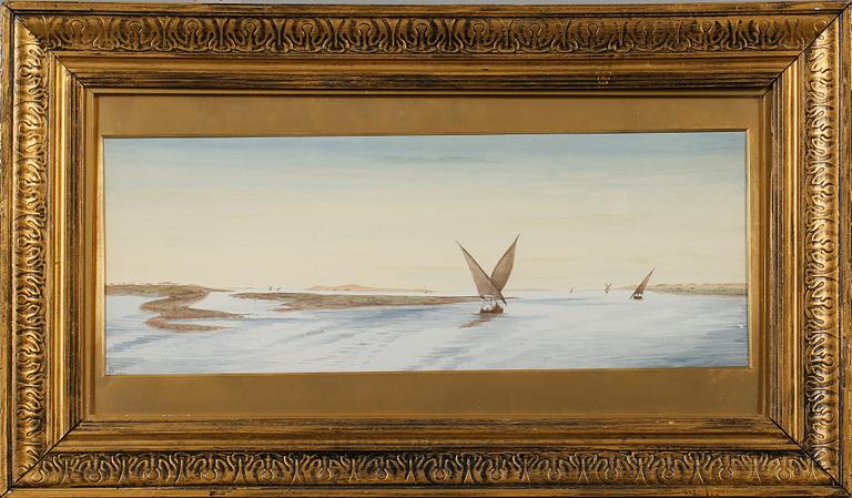 OKÄND KONSTNÄR, akvarell, monogramsignerad JB och daterad 1911.