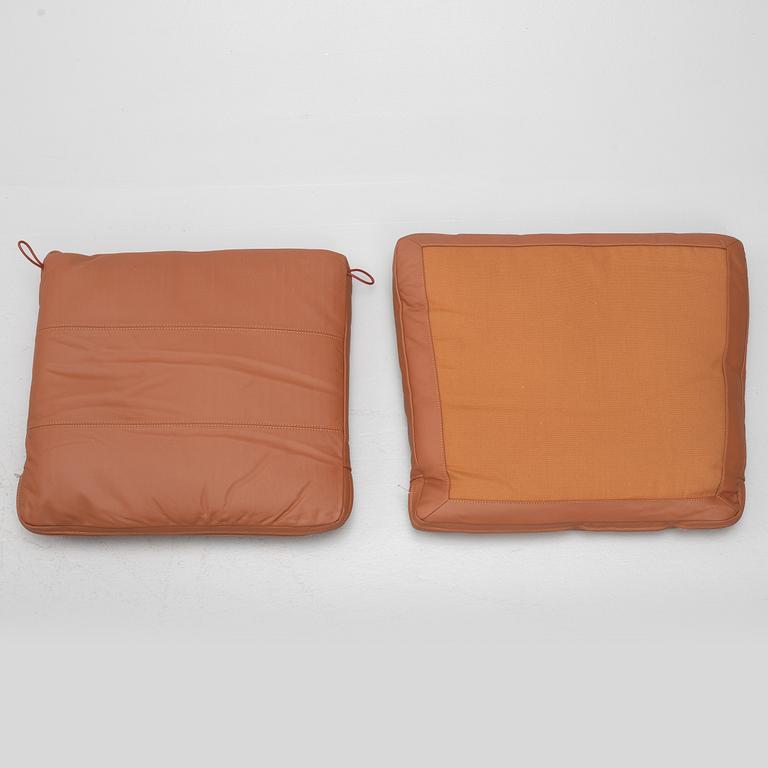 A pair of cushions, suitable for Ole Wancher's 'Colonial Chair'.