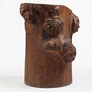 A Swedish folk art pine chair, early 20th Century.