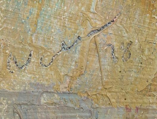 Arnold "Nolle" Svensson, oil on canvas, signed and dated -78.