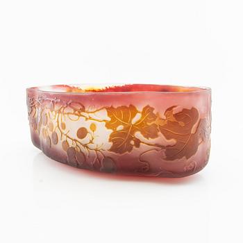 Emile Gallé, bowl Art Nouveau Nancy, France early 20th century.