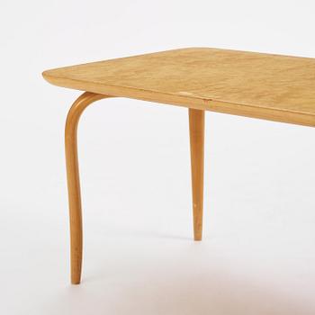 Bruno Mathsson, a birch bench/table, Firma Karl Mathsson, Värnamo, 1961.