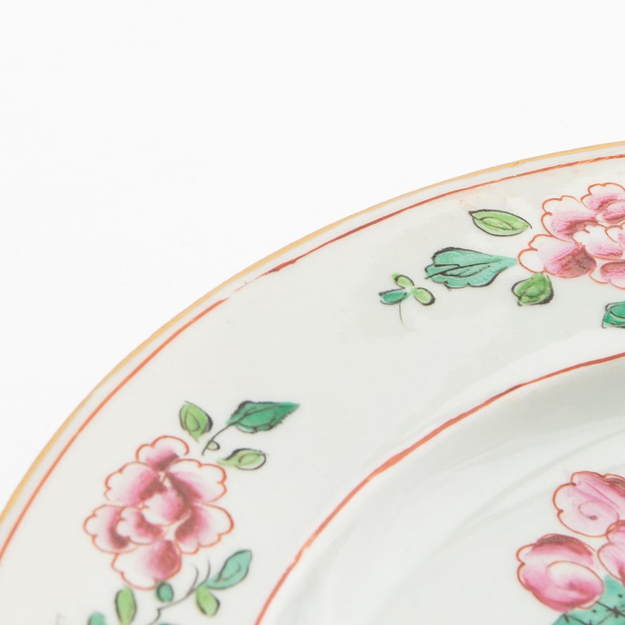 A famille rose style dish, preusmably Samson, circa 1900.