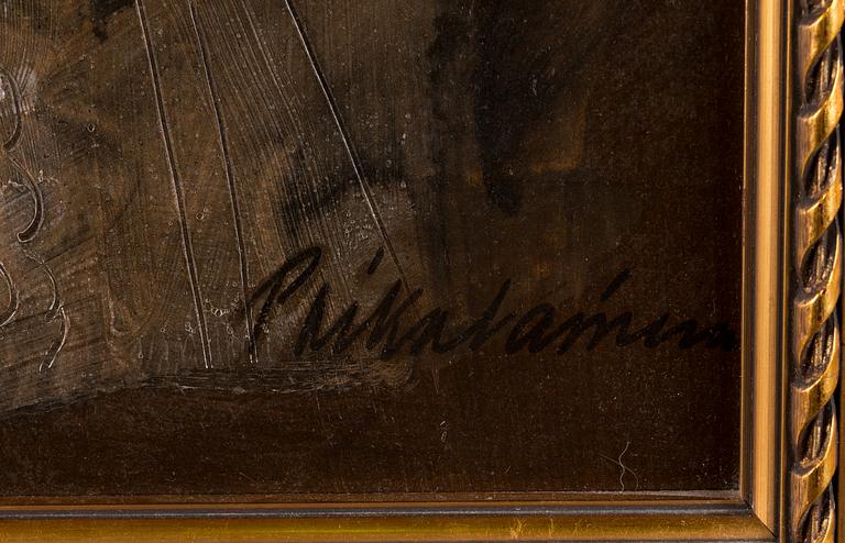 MARTTI POIKOLAINEN, oil on board, signed.