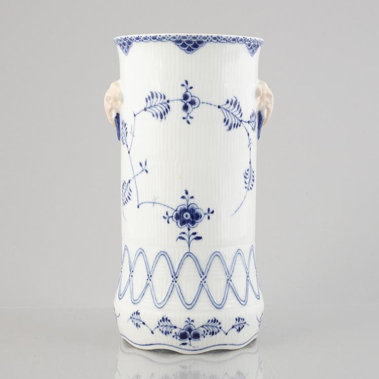 A 'Blue Fluted' porcelain vase / lampbase, Royal Copenhagen, model 448, 1898-1923.